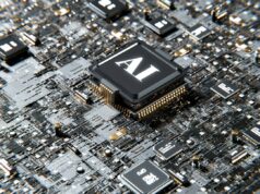 US AI firms remain tied to China’s technology ecosystem despite security tensions Yapay zekâ ve grafik işlemci yongalarının temsili 3D görseli
