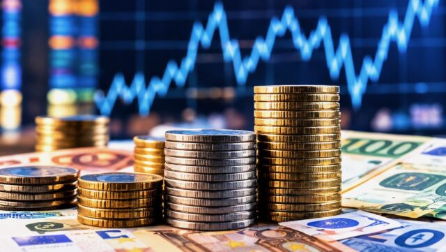 Madeni paralar ve finansal unsurları gösteren temsili görsel